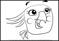 How to Draw Poppy from Angry Birds