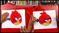 How to Draw Red from Angry Birds