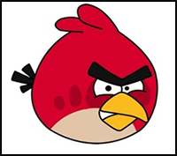 How to Draw Angry Birds (Red)