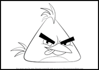 How to Draw Chuck from Angry Birds