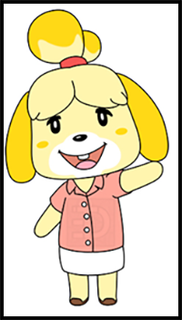 How to Draw Isabelle Animal Crossing Nintendo