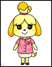How to Draw Isabelle the Dog | Animal Crossing