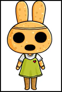 How to Draw Coco the Rabbit | Animal Crossing