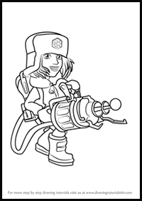 How to Draw Cryoneer from Boom Beach