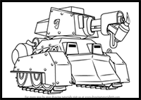 How to Draw Scorcher from Boom Beach