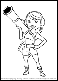 How to Draw Zooka from Boom Beach