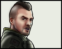 How to Draw John “Soap” Mactavish from Call Of Duty
