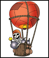 How to Draw Clash of Clans | Balloon