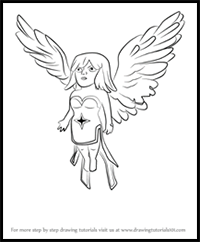 How to Draw Healer from Clash of the Clans