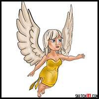 How to Draw Healer from Clash of Clans