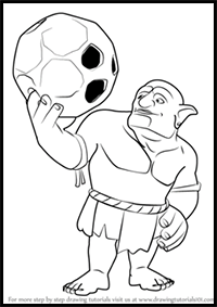 How to Draw Bowler from Clash of the Clans