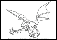How to Draw Dragon from Clash of the Clans