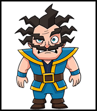 How to Draw Clash Royale | Electro Wizard