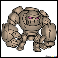 How to Draw Golem, Clash of Clans