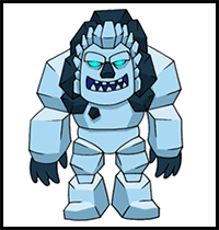 How to Draw Clash Royale | Ice Golem