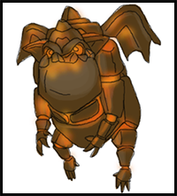 How to Draw Clash Of Clans Lava Hound