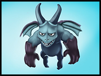 How to Draw Minion from Clash of the Clans