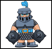 How to Draw Mega Knight | Clash Royale