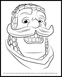 How to Draw Knight from Clash Royale