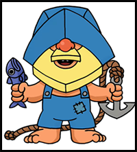 How to Draw the Fisherman | Clash Royale