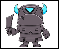 How to Draw Clash Royale | Mini PEKKA