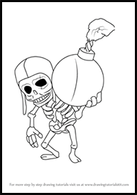 How to Draw Wall Breaker from Clash of the Clans