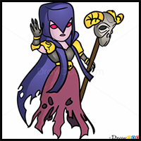 How to Draw Witch, Clash of Clans