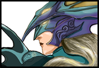 How to Draw Kain Highwind from The Final Fantasy