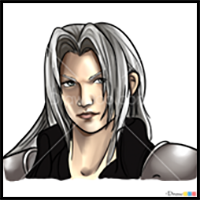 How to Draw Sephiroth Portrait, Final Fantasy