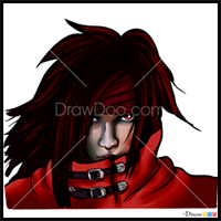 How to Draw Vincent Portrait, Final Fantasy