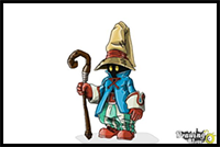 How to Draw Vivi from Final Fantasy 9