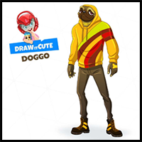 How to Draw Doggo | Fortnite Season 9 Step-by-Step