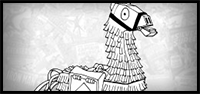 How to Draw the LOOT LLAMA (Fortnite: Battle Royale) Drawing Tutorial