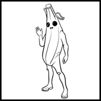 How to draw Peely from Fortnite