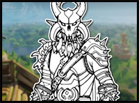 How to Draw MAX LEVEL RAGNAROK (Fortnite: Battle Royale) Drawing Tutorial
