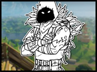 How to Draw RAVEN (Fortnite: Battle Royale) Drawing Tutorial