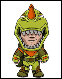 How to Draw Fortnite | Rex Skin