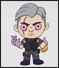 How to Draw Shadow Midas | Fortnite Season 8 