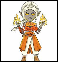 How to Draw Ember Skin Fortnite Season 8