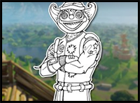 How to Draw NITE NITE (Fortnite: Battle Royale) Drawing Tutorial