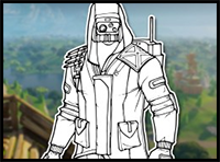 How to Draw ARCHETYPE (Fortnite: Battle Royale) Drawing Tutorial