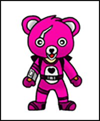 How to Draw Cuddle Team Leader from Fortnite