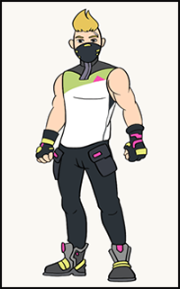 How to draw Drift from Fortnite