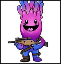 How to Draw Jellie | New Fortnite Skin