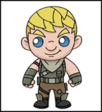 How to Draw Default Jonesy | Fortnite
