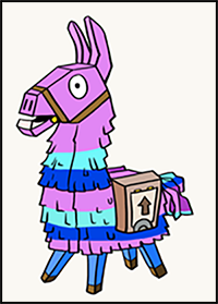 How to Draw Llama from Fortnite