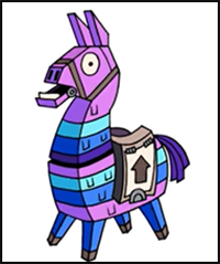How to Draw Fortnite | Llama | Step-by-Step