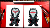 How To Draw Omega Fortnite Skin (cartoon)