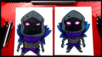 How To Draw Raven From Fortnite
