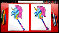 How To Draw Fortnite Rainbow Smash Pickaxe